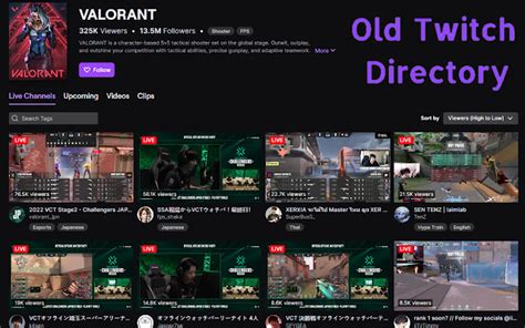 twitch directory